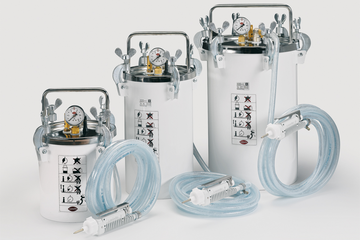 Lamello's applicators for allpurpose glue work, dowels, and biscuits.