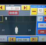 The UTMA AL805's large display graphics on its touch screen controller were designed with the operator in mind--makes for user friendly setups.