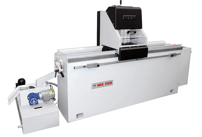 MVM MX. Great for shops looking to offer Zamboni Knives, sharpening Printer Knives service, and Granulator Knives in addition to all knives mentioned on our smaller machines.
