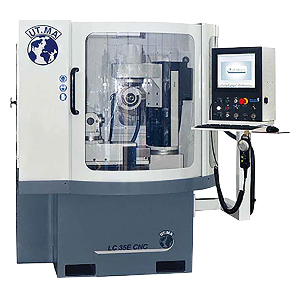 UTMA LC35 E CNC Automatic Tool Grinder and sharpener for Larger Tools (ie. milling cutters side heads groovers flooring cutters finger joint heads and logging heads)