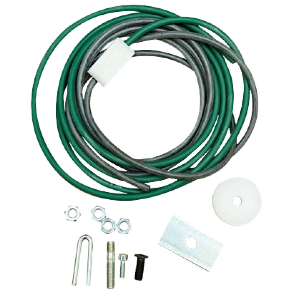 Striebig saw head lifting assembly raising assembly green and black elastic