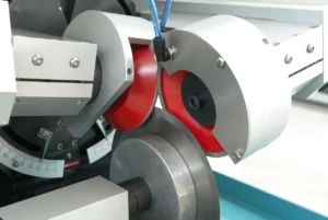 CK300TH Double wheel closeup Burr free sharpening