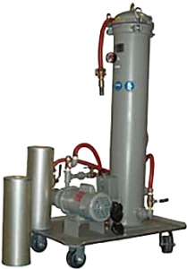 Model CFS-100 coolant filtration system for efficient filtration in single or multi-machine setups. filter carbide or steel out of straight oil or water based coolant