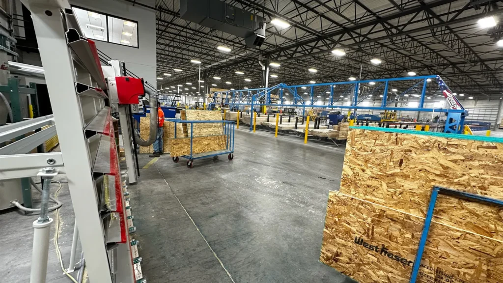 Striebig at JL Schweiter's factory